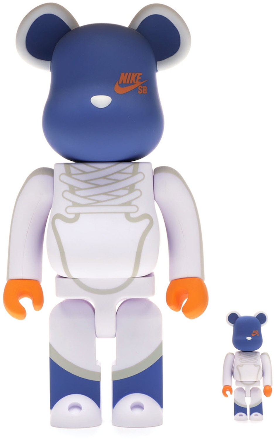 Bearbrick Nike SB 100% & 400% Set White/Blue - 2018