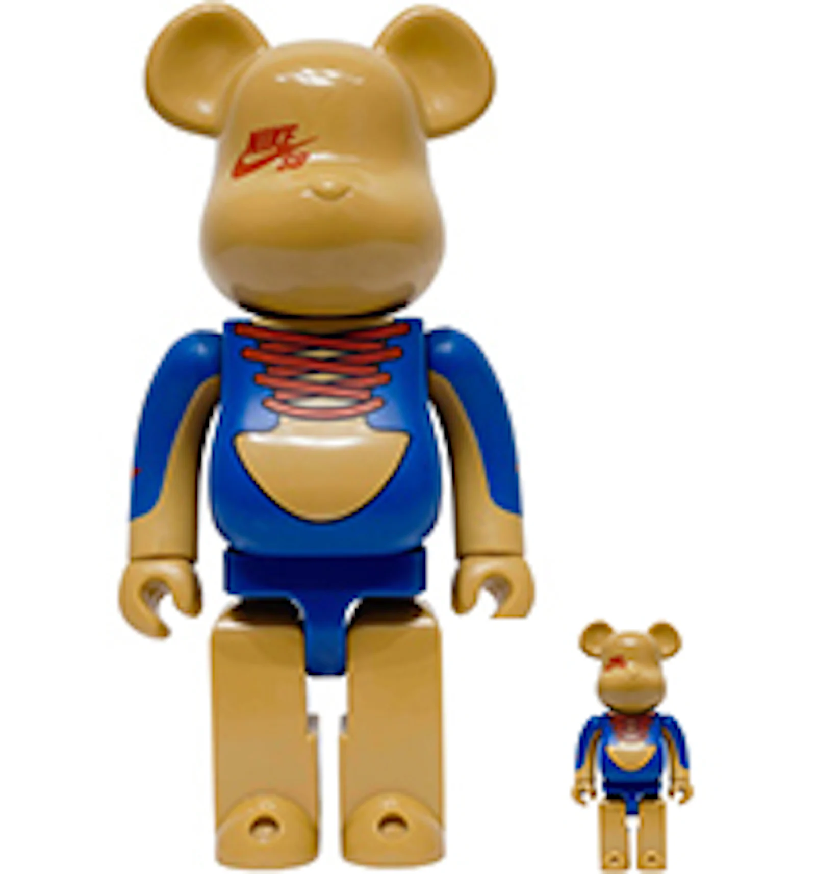 Bearbrick Nike SB 100% & 400% Set Bearbrick Blue/Brown - TW