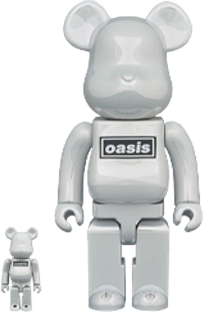Bearbrick 100% & 400% Set Oasis White Chrome – Free Society