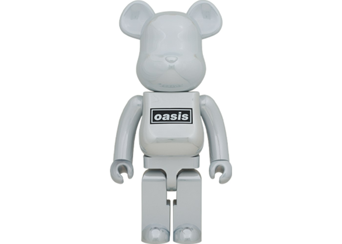 Bearbrick Oasis 1000 White Crome