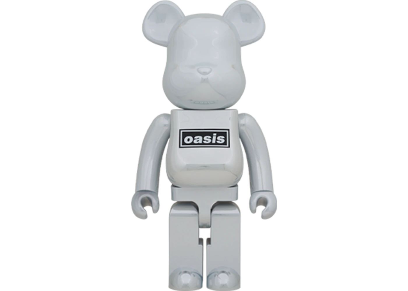 OASIS × BE@RBRICK 1000% WHITE CHROME Bearbrick Oasis 1000% White Crome - US