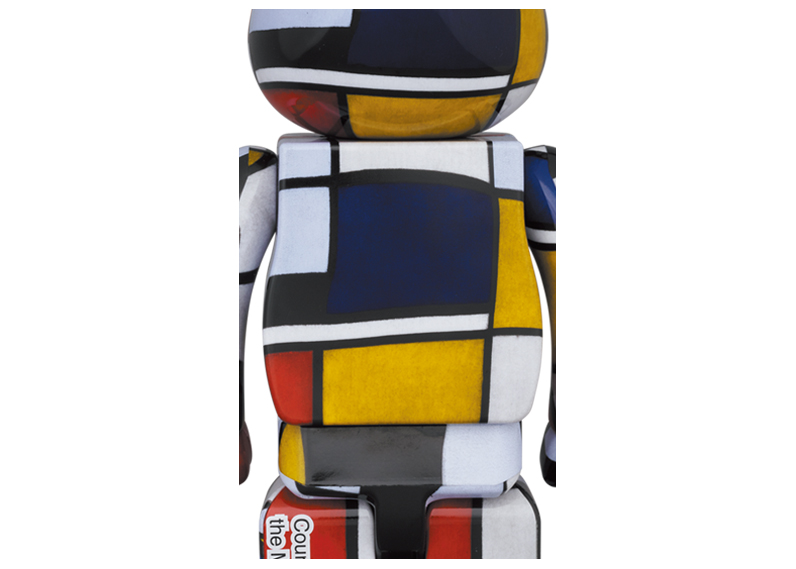 Bearbrick Piet Mondrian 100% & 400% Set Multi