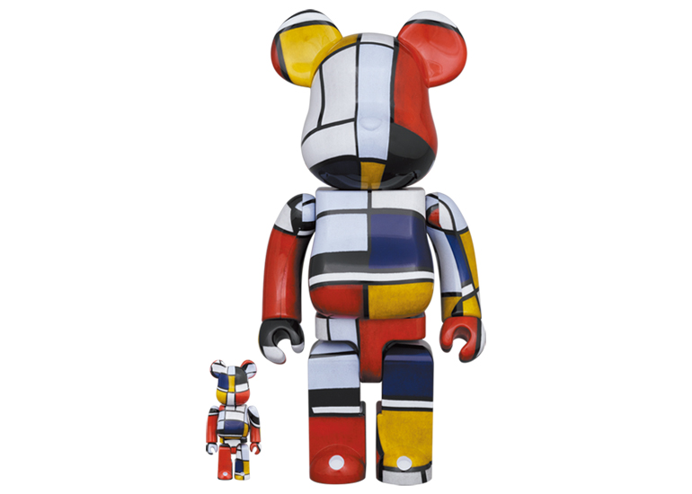 Bearbrick Piet Mondrian 100％ u0026 400％-