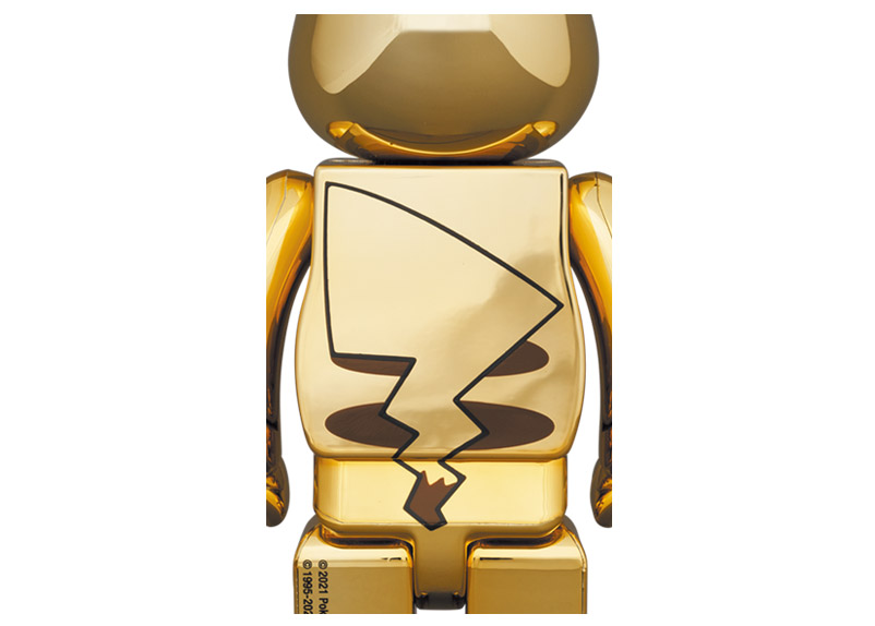 Bearbrick Pika-Chu GOLD CHROME Ver.400％フィギュア