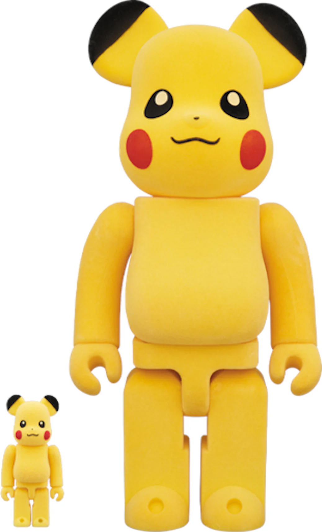Bearbrick Pikachu Flocky Ver. 100% & 400% Set - US