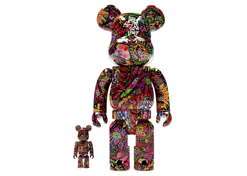 Bearbrick Psychedelic Paisley 100% & 400% Set - GB