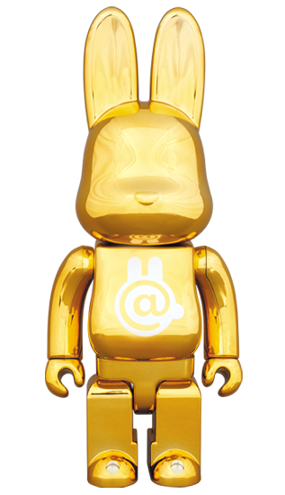 Bearbrick Rabbrick CHROME 400% GOLD - US