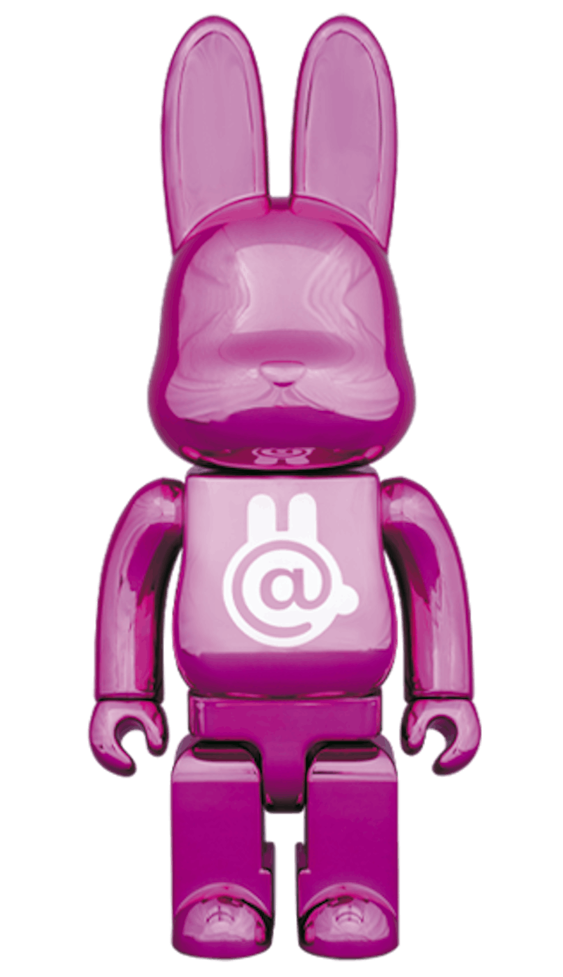 Medicom Be@rbrick Project Rabbit 400% Rabbrick Chrome Pink Bearbrick R@bbrick 
