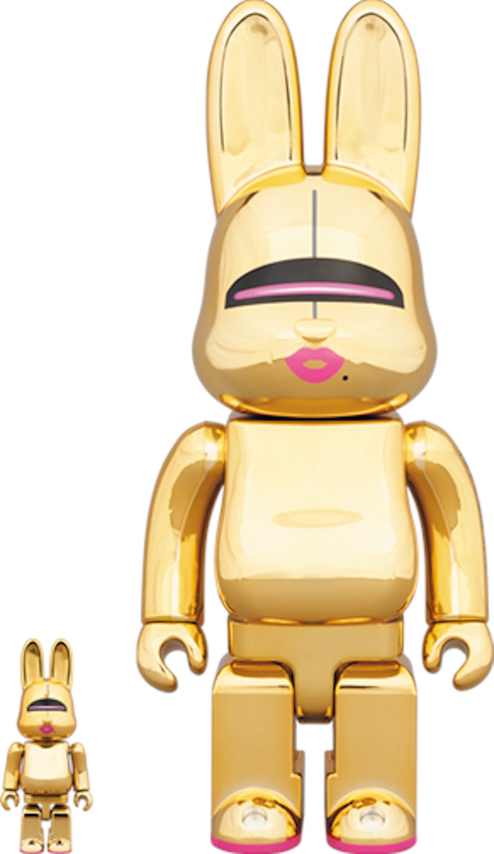 Bearbrick Rabbrick Hajime Sorayama Sexy Robot 100% & 400% Set Gold