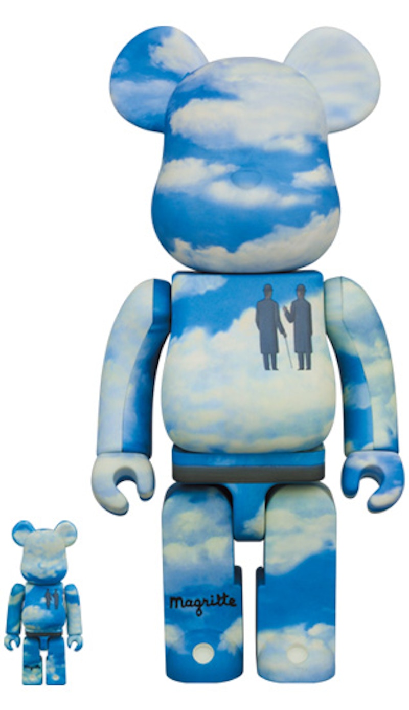 Bearbrick Rene Magritte La Reconaissance Infine 1963/The Castle of the  Pyrenees 100% u0026 400% Set