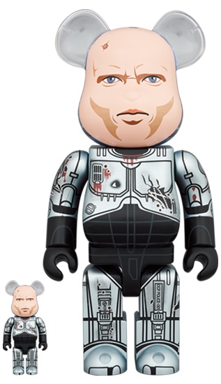 Bearbrick RoboCop Murphy Head Ver. 100% & 400% Set