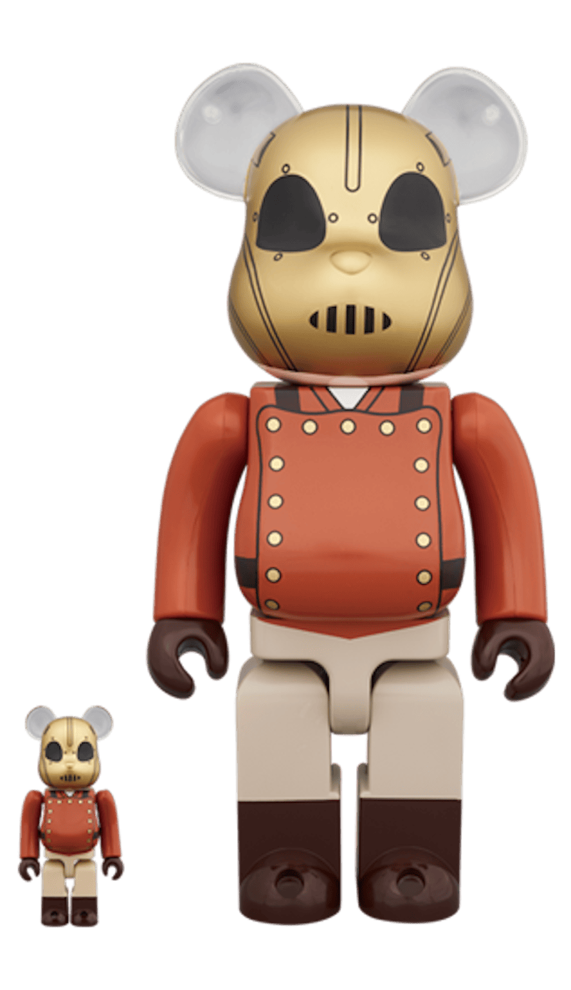 Bearbrick Rocketeer 100% & 400% Set Rot