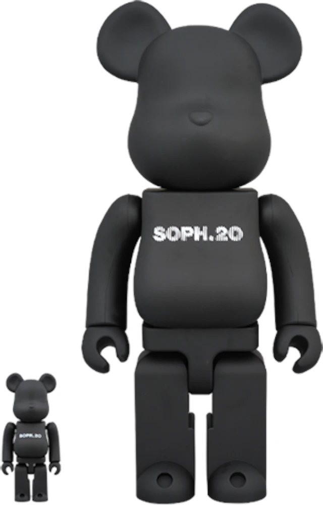 Bearbrick SOPH. 20th Anniversary 100% & 400% Set Black - US