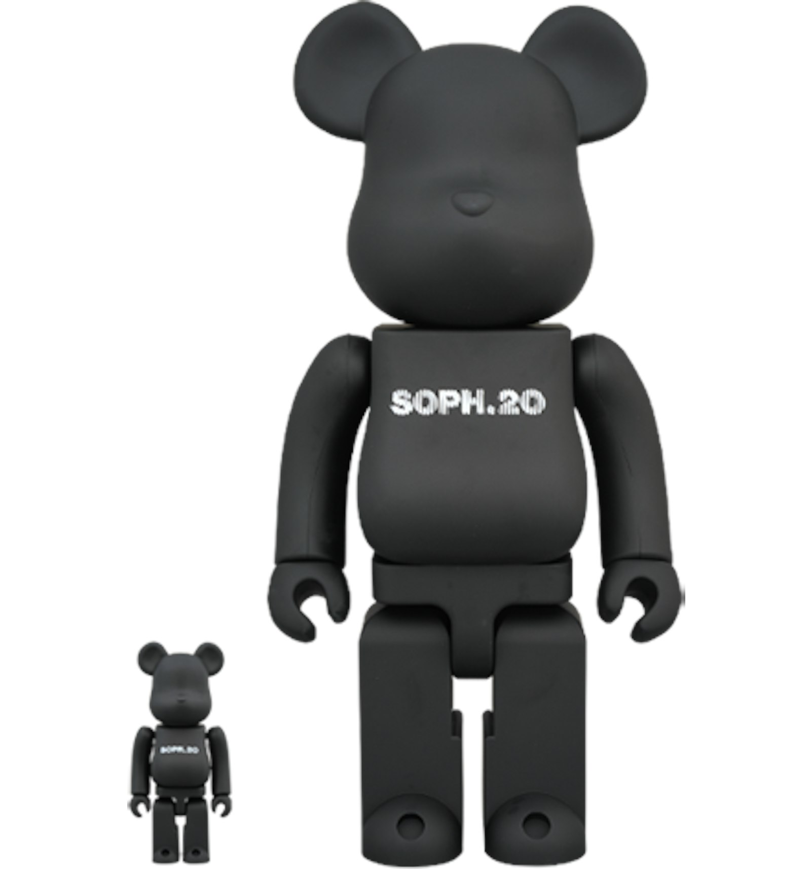 Bearbrick SOPH. 20th Anniversary 100% & 400% Set Black - US