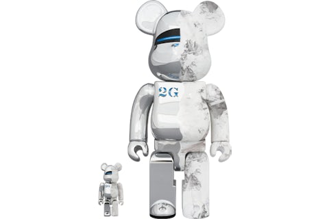 Bearbrick SORAYAMA x Daniel Arsham 100% & 400% Set Silver - US Bearbrick SORAYAMA x Daniel Arsham 100% & 400% Set Silver - US