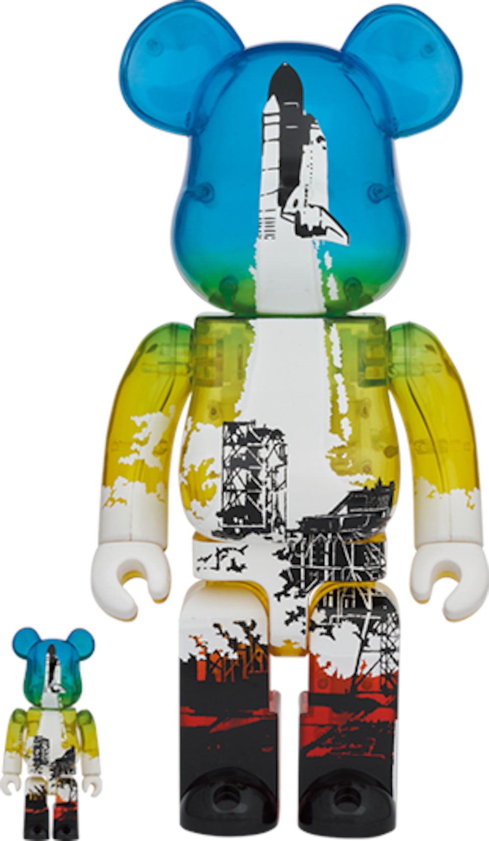 SPACE SHUTTLE BE@RBRICK LAUNCH 100%400%