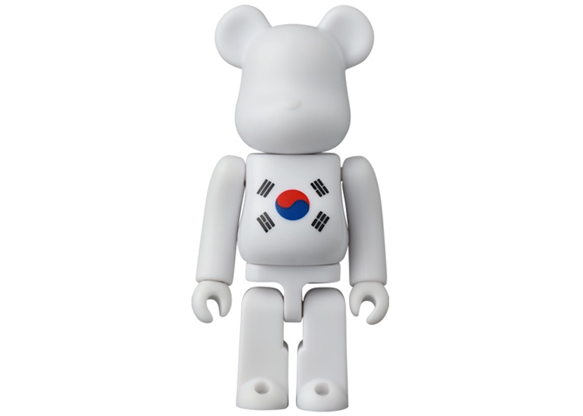 Bearbrick Series 44 Flag South Korea 100% (Opened Blind Box & Card Included)