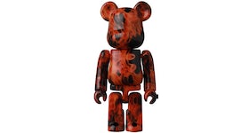 Bearbrick Series 44 Flame Pattern 100% (Opened Blind Box & Card Included)