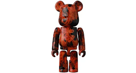 Bearbrick Series 44 Flame Pattern 100% (Opened Blind Box & Card Included)