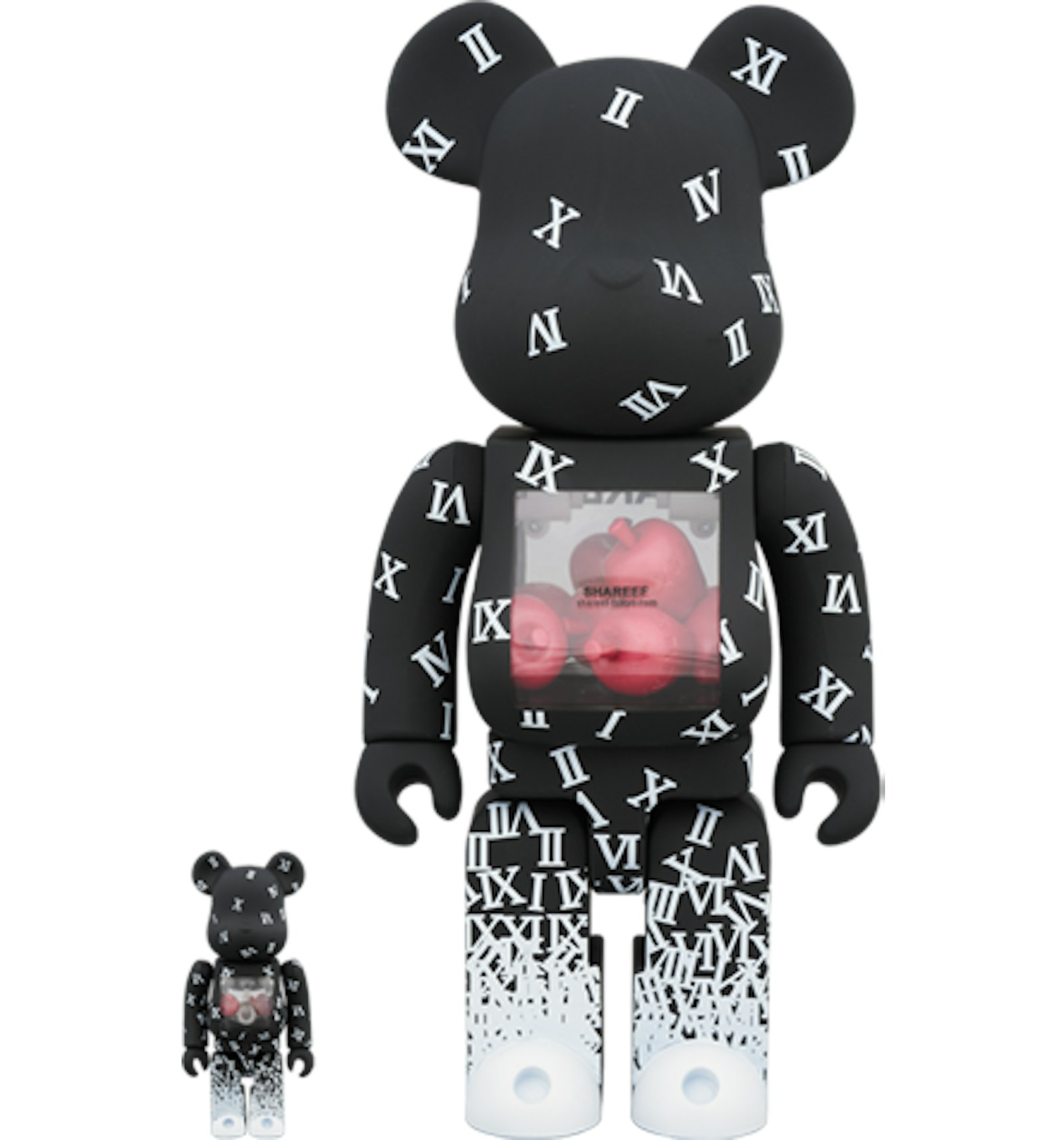 Bearbrick Shareef 100% & 400% Set Black/White - CN