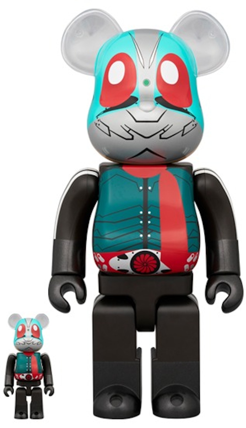 Bearbrick Shin Kamen Rider n. 2+1 Set 100% e 400%
