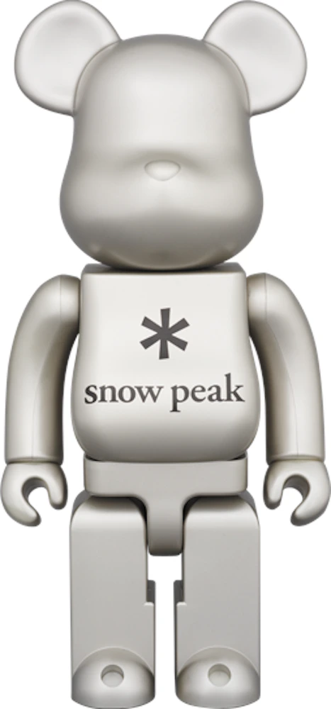Bearbrick Snow Peak 400% Silver - US