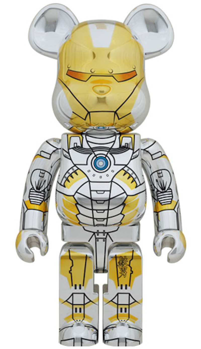 Bearbrick x Sorayama x Marvel Iron Man 1000%