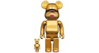 Bearbrick Sorayama x 2G 100% & 400% Set Gold Ver.
