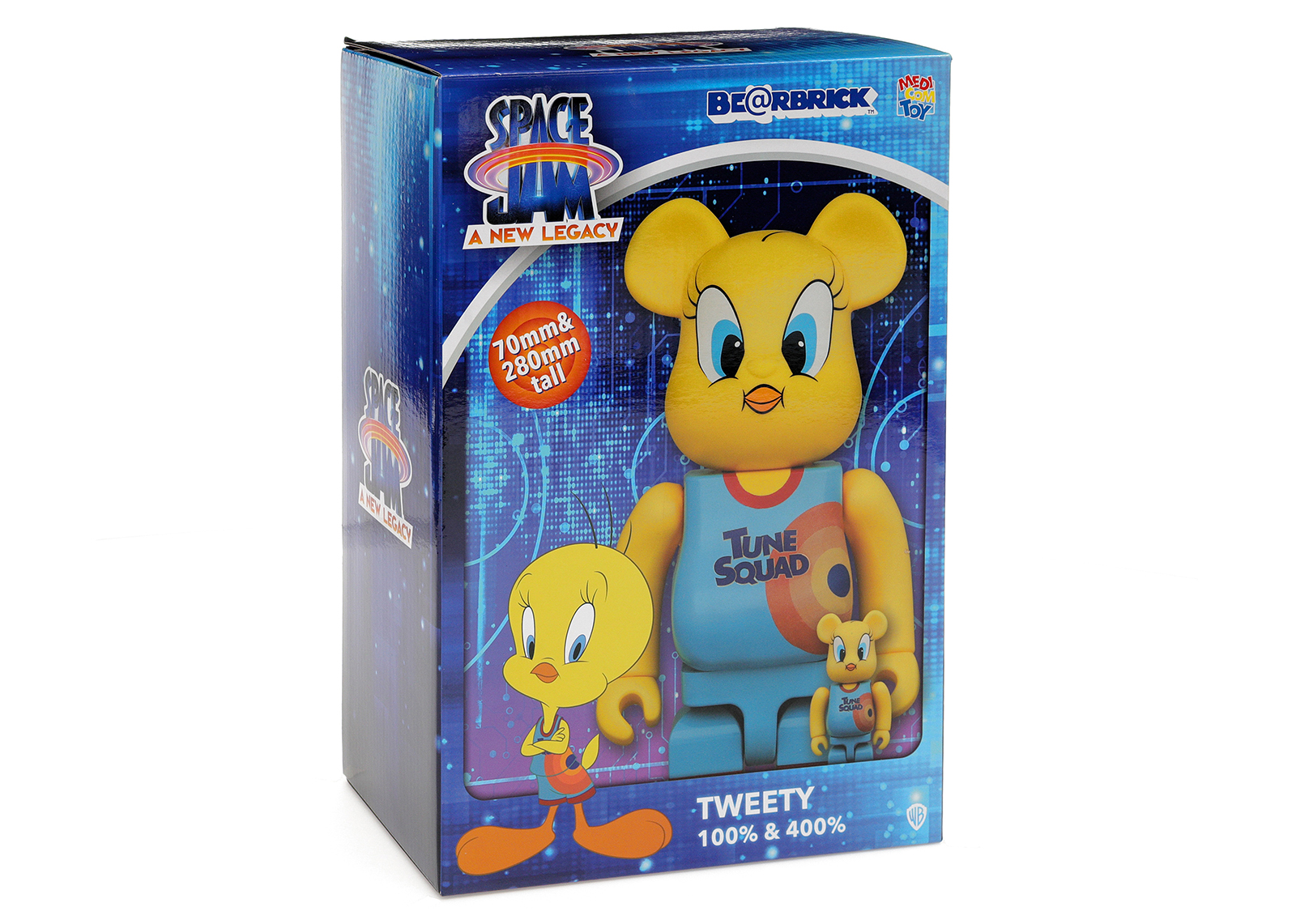 Bearbrick Space Jam: A New Legacy Tweety 100% & 400% Set - US