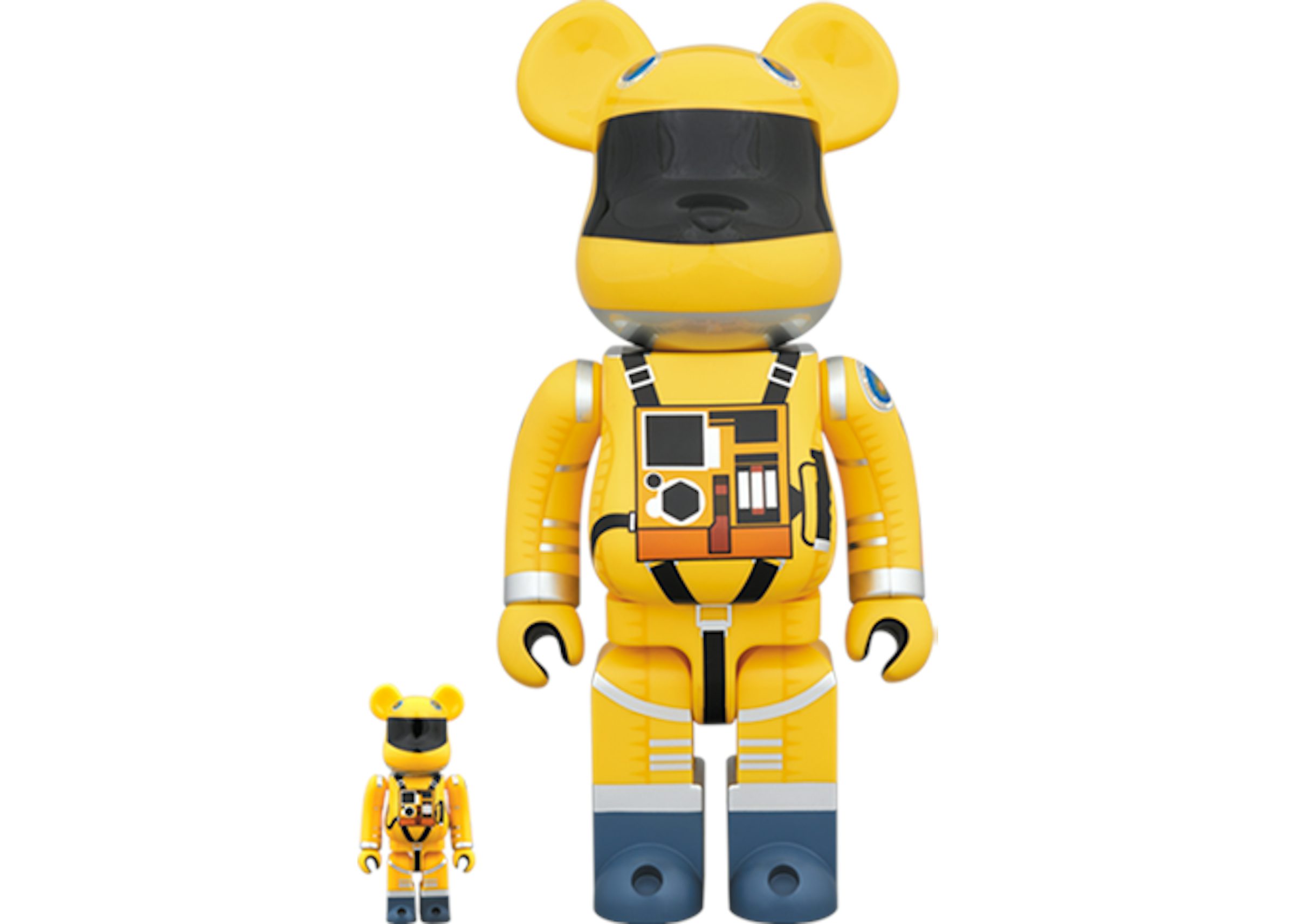 Bearbrick Space Suit Yellow Ver. 100% & 400% Set Yellow - US