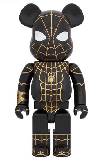 Bearbrick Spider-Man No Way Home 1000% Black/Gold - JP