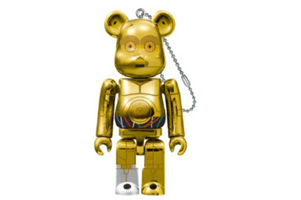 Bearbrick Star Wars Keychains C-3PO 100%