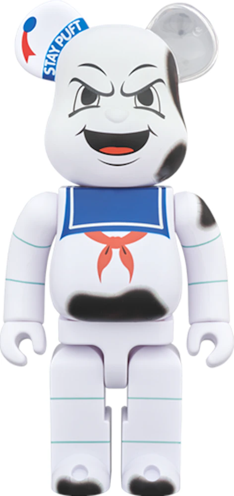 Bearbrick Stay Puft Marshmallow Man Anger Face 400% White - US