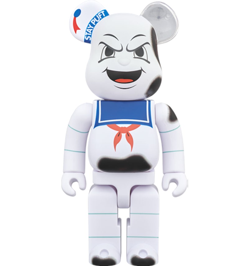 Bearbrick Stay Puft Marshmallow Man Anger Face 400% White - US Bearbrick Stay Puft Marshmallow Man Anger Face 400% White - US