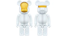 Bearbrick Superalloy Daft Punk (White Suits Ver.) 2 Pack 200% White/Gold