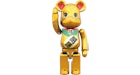 Bearbrick Superalloy Maneki Neko Gold Plated 200%