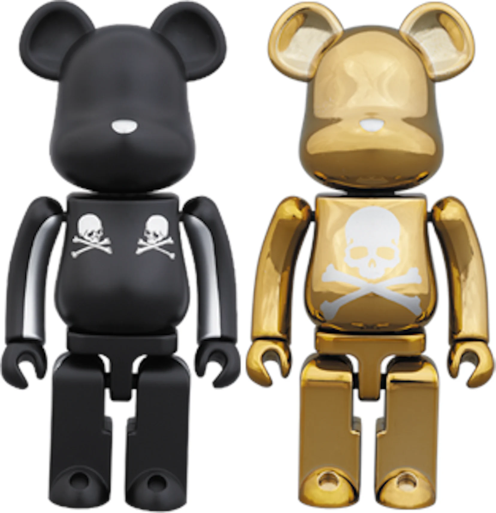 Bearbrick Superalloy Mastermind Japan 2 Pack (Silver Stripe & Chrome Gold)  200% Multi