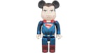 Bearbrick Superman 400% Marineblau/Rot