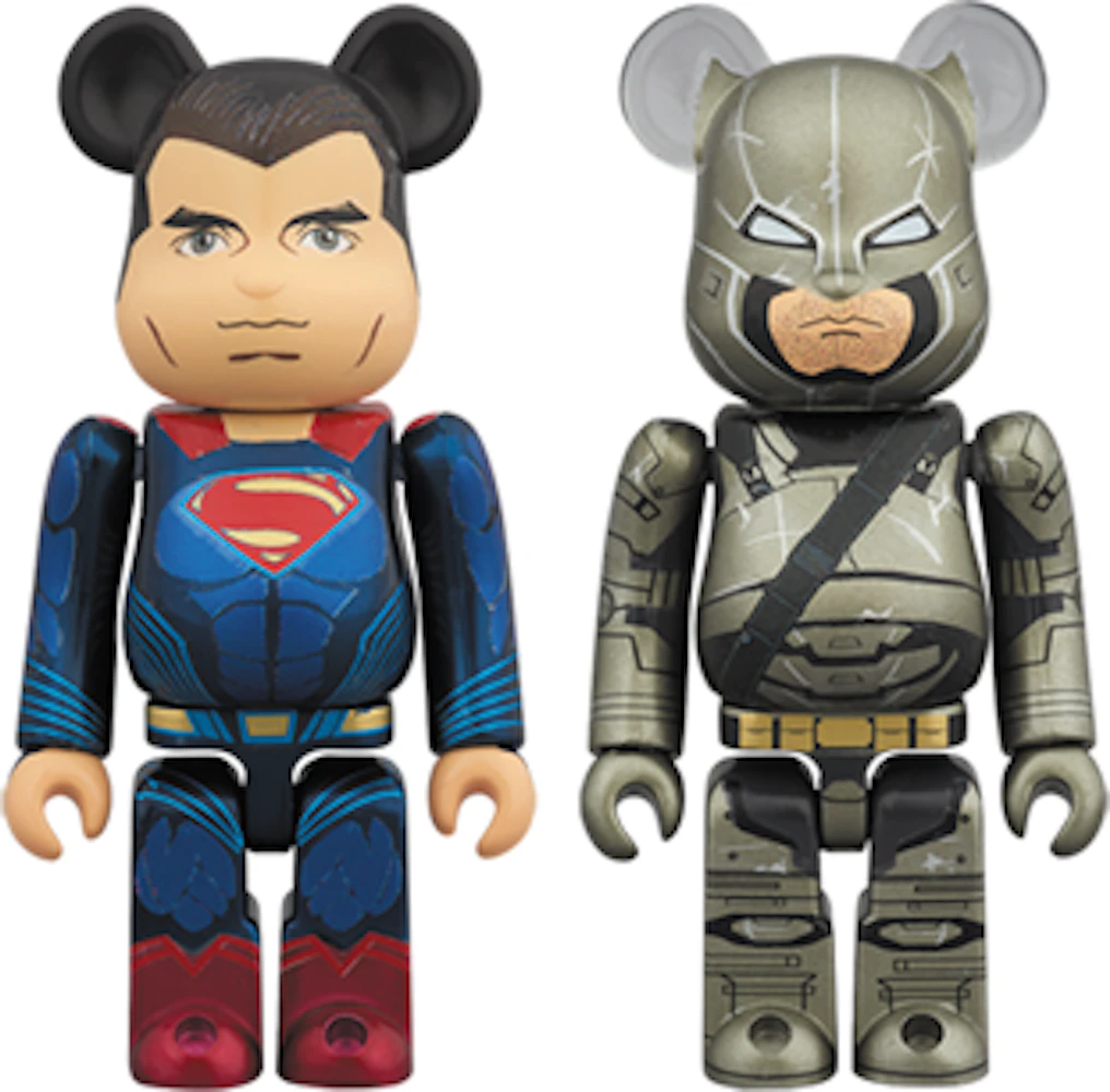 Bearbrick Superman & Batman Armored Ver. 100% Multi