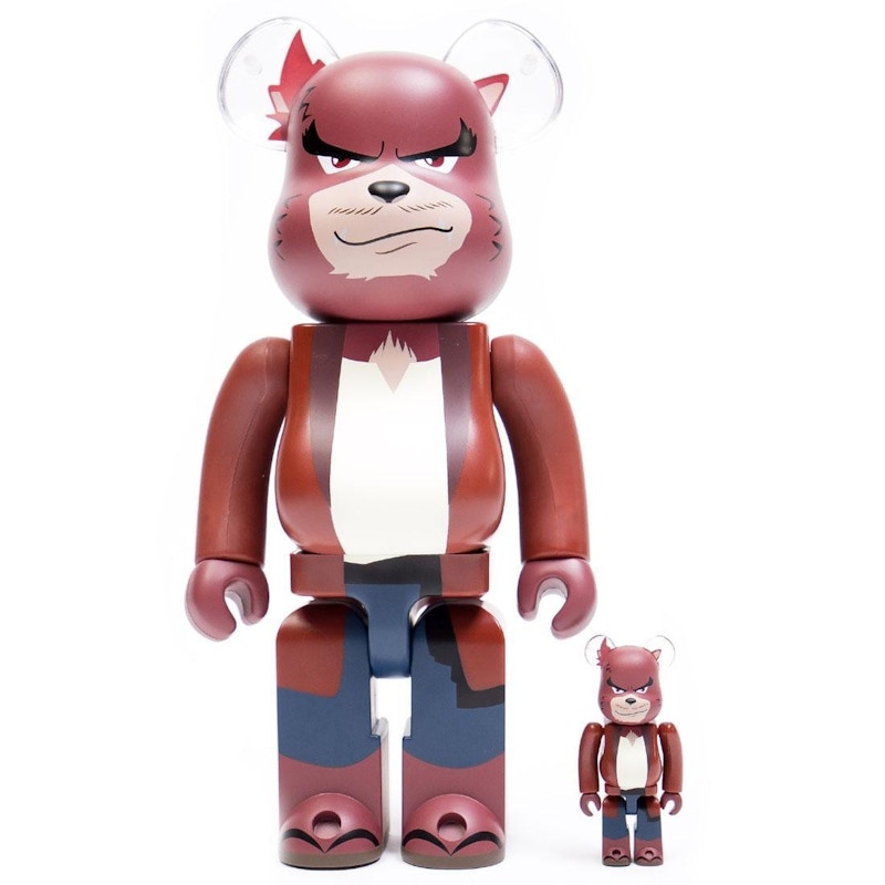 Bearbrick The Boy And The Beast Kumatetsu 100% & 400% Set - US Bearbrick The Boy And The Beast Kumatetsu 100% & 400% Set - US