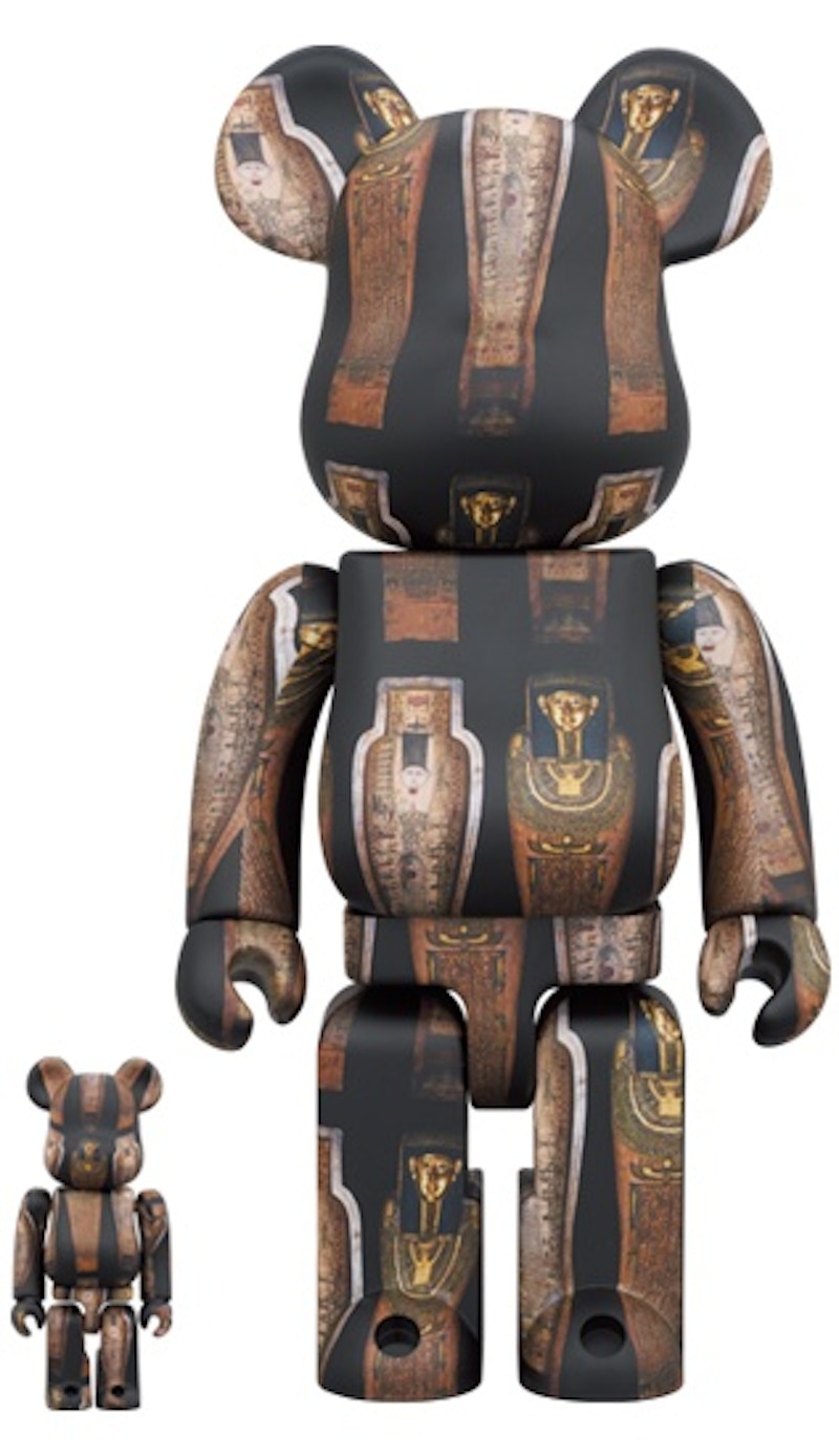 Bearbrick The British Museum (Coffin of Hornedjitef) 100% u0026 400% Set