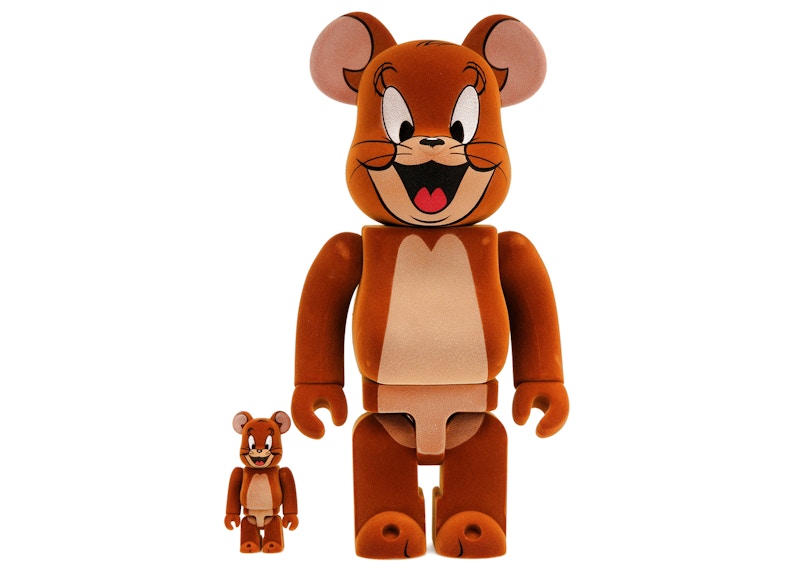 Bearbrick Tom and Jerry: Jerry Flocky 100% u0026 400% Set