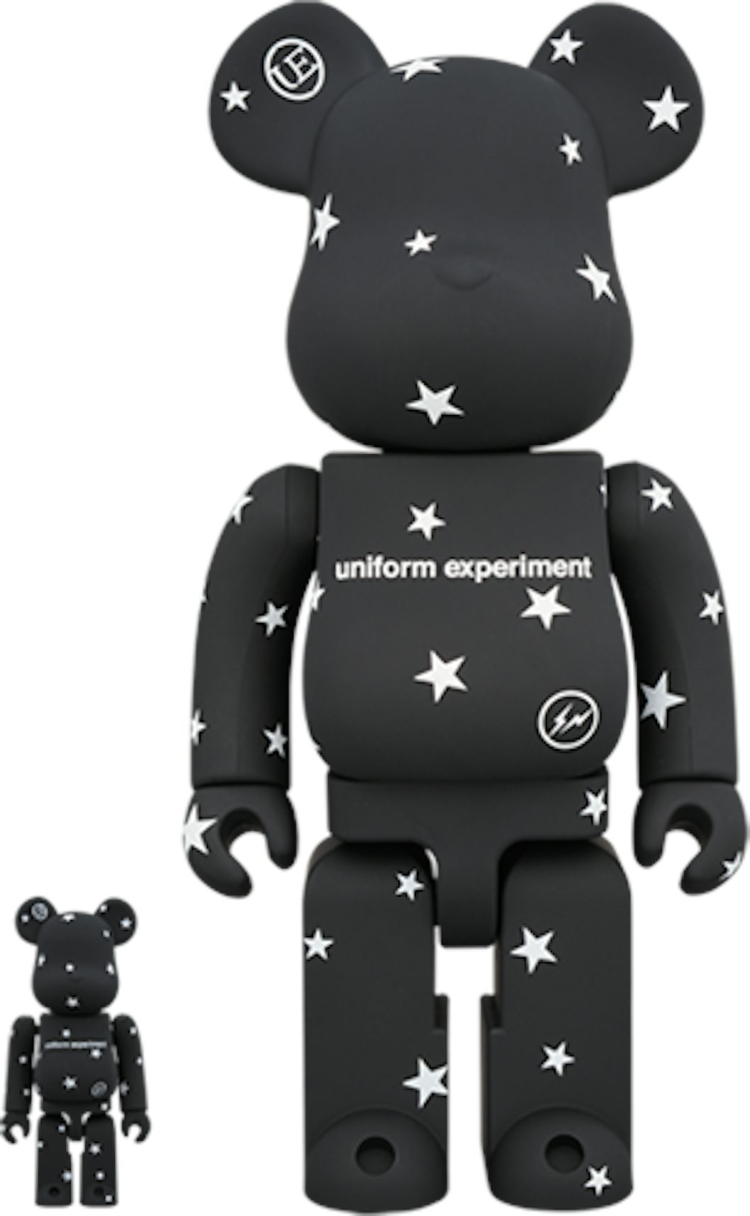 Bearbrick Uniform Experiment 100% & 400% Set Black