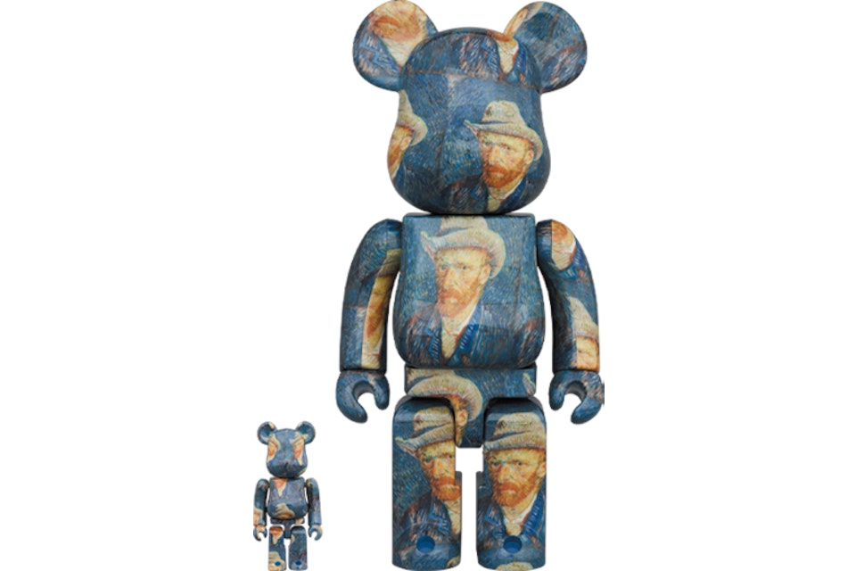 Bearbrick Van Gogh Museum Self Portrait 100% & 400% Set