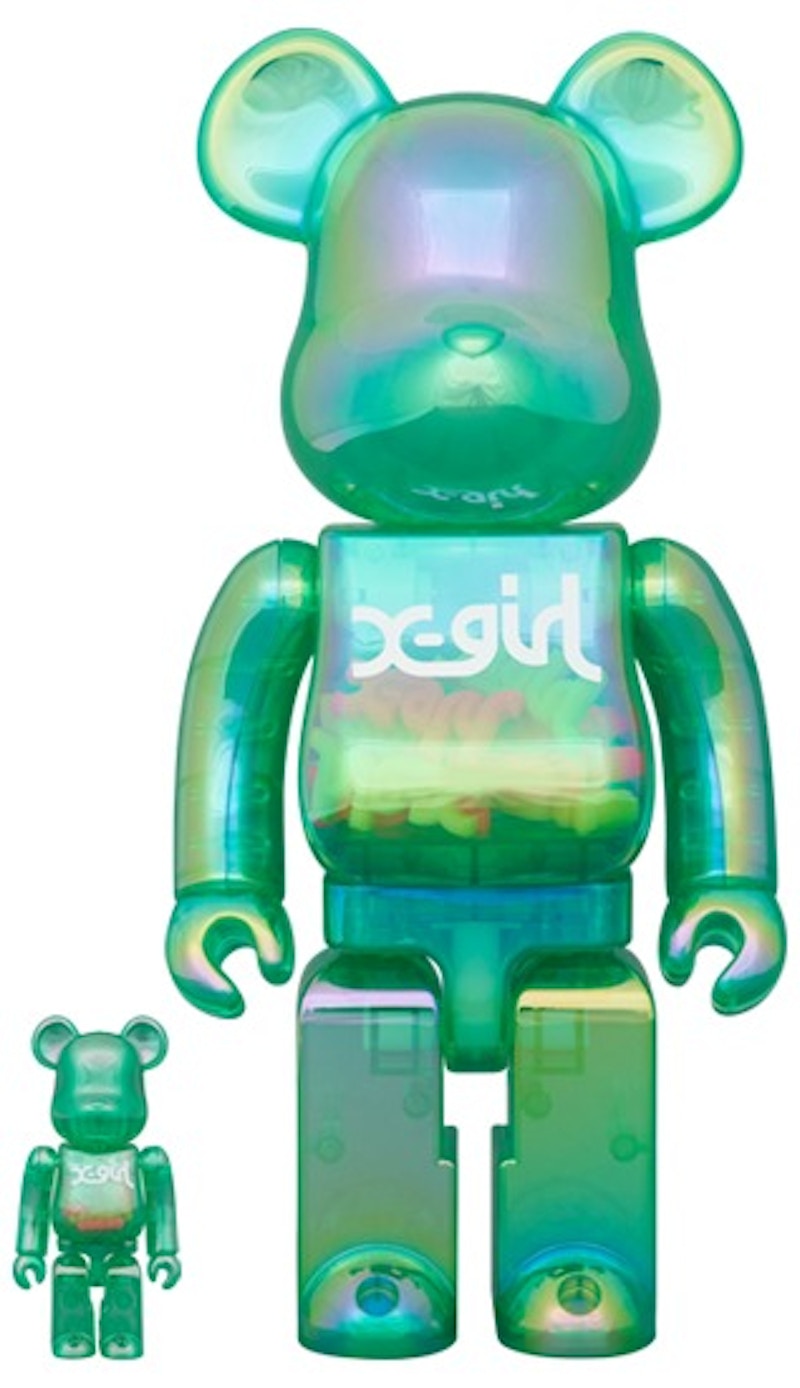 Bearbrick X-girl 100% & 400% Set Clear Purple - JP