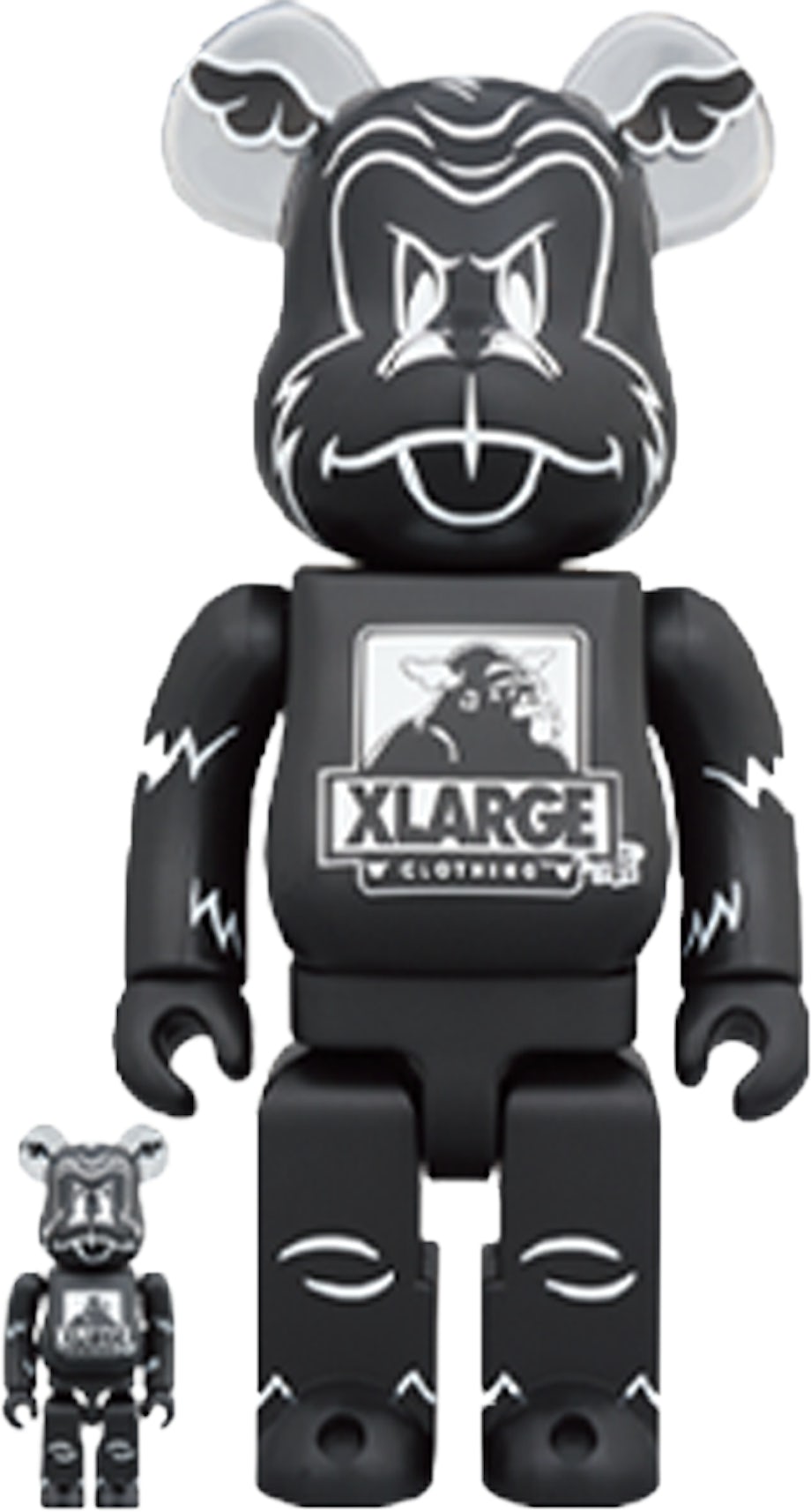 Bearbrick XLARGE x D*Face 100% & 400% Set Black - US
