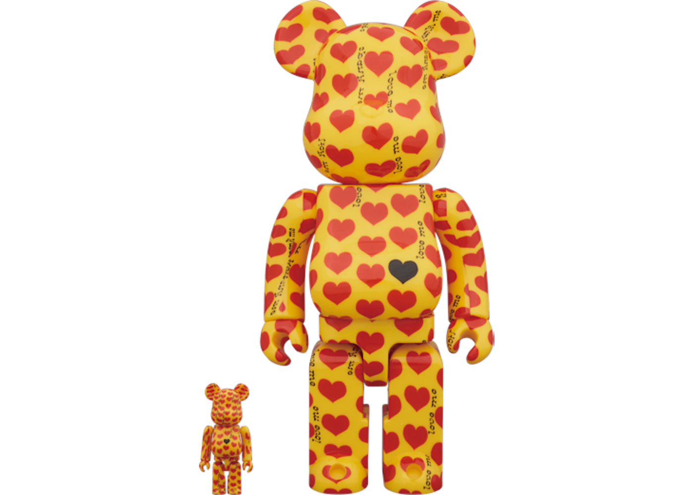 Bearbrick-Yellow-Heart-100-400 Bearbrick-Yellow-Heart-100-400
