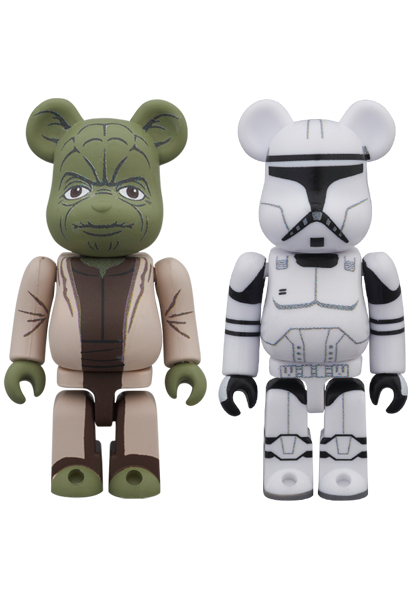Bearbrick Yoda (EP2) & Clone Trooper (EP2) 2 Pack 100% Multi - US