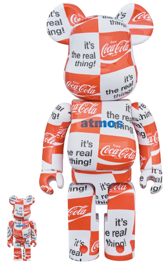 Bearbrick atmos x Coca-Cola 100% u0026 400% Set Checkerboard