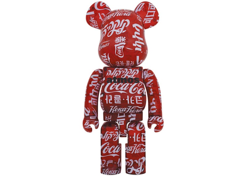 Bearbrick atmos x Coca-Cola 1000% Clear Red - US